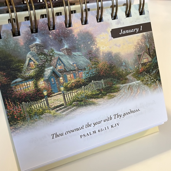 Thomas Kinkade Inspirational calendar, daily scriptures, - Picture 5 of 5